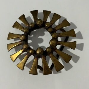 Large brass belt buckle